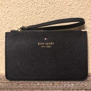 NWT Black Kate Spade Wristlet Wallet